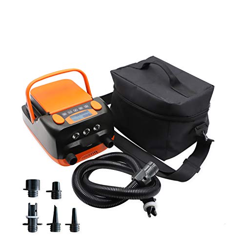 Rechargeable Sup Air Pump Electric Portable, 16PSI 12V with Battery, Stand Up Paddle Board Electric Pump Inflator/Deflato...