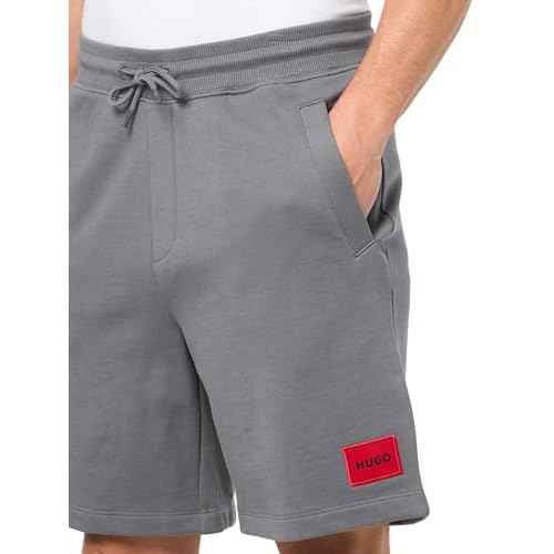 HUGO Mens Square Logo Pull on Jersey Shorts