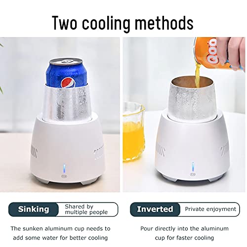 HSTYAIG Portable Mini Refrigerator Electric Summer Drink Cooler Kettle Drink Instant Quick Cooling Cup Home Office Cold Dr...