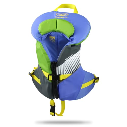Stohlquist Child Life Jacket, US Coast Guard Approved, Type III Life Vest (30-50 lbs) for Kids and Children, Support Colla...