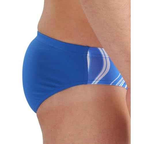 ARENA Performance Men's Marbled Swim Brief Chlorine Resistant MaxLife Swimsuit Practice Pool Training Bathing Suit