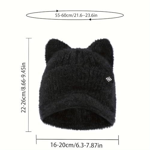 Stylish Winter Warm Hat for Friends Outdoor Sports Hat - Skiing Cycling Winter Season Clothing Accessory Dark Gray