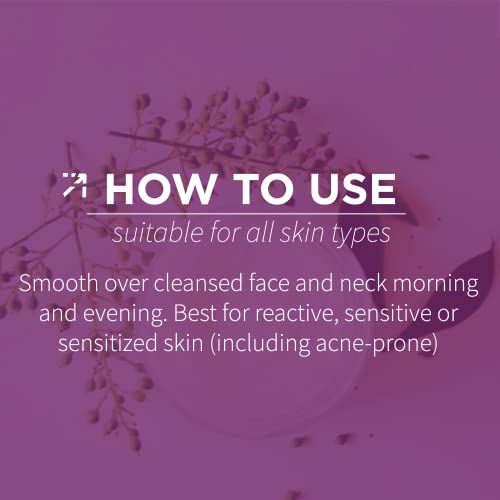 Alchimie Forever Kantic Calming Cream | Midweight Facial Moisturizer Calms Redness & Irritation with Rich Antioxidants Blueberries & Grape Seeds | Revives Dull Skin, Hydrates, Anti-Aging I 1.7 oz