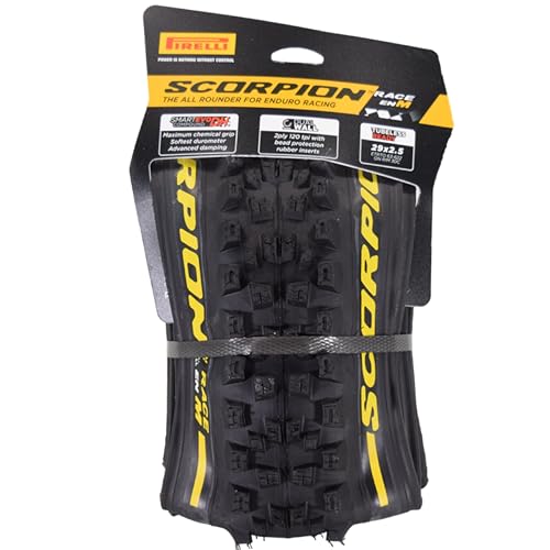 Pirelli Scorpion Race Enduro M Mountain Bicycle Tire (29" x 2.5) for Off-Road Adventures, Tubeless Ready, SmartEVO DH, DualWall, Black, 60 TPI