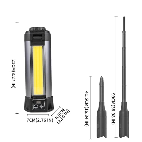 Rechargeable Camping Lights,Telescopic & Collapsible Mobile Lighting,LED Camping Lantern,Built-in 6000mAh Battery Work Lig...