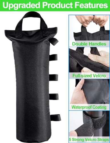 120LBS Extra Large Heavy Duty Canopy Weights Sand Bags for Ez Pop Up Canopy Tent Gazebo Outdoor Instant Sun Shelter Patio ...