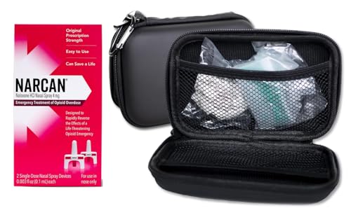 NARCAN Nasal Spray 4mg (2 Single-Dose Devices) + Convenience Kit with Medical Grade Components | Quick Access Bundle to Ai...