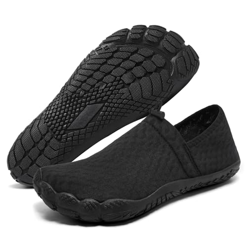 Racqua Women Men Water Shoes Slip-On Barefoot Beach Shoes Outdoor Breathable Sneakers