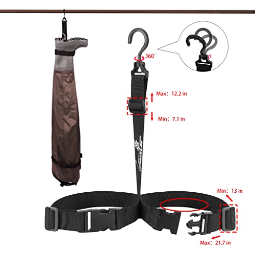 GREENWATER Fishing Chest Waders for Men Women with Boots Waterproof 2ply Nylon PVC Lightweight Bootfoot Waders for Hunting