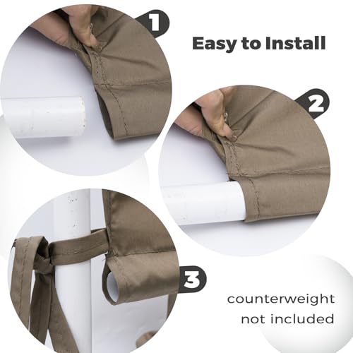 Universal Canopy Cover Replacement for 17x6.8 Ft Outdoor Pergola Structure, Garden Pergola Shade for Gazebo Patio Porch Ba...