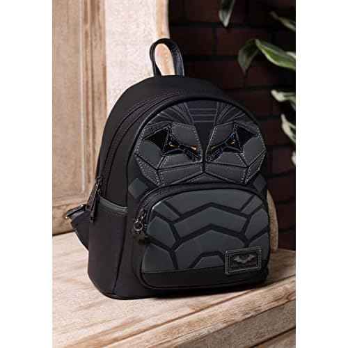 Loungefly Women's Dc The Batman Mini Backpack, Schwarz/Anthrazit, One Size