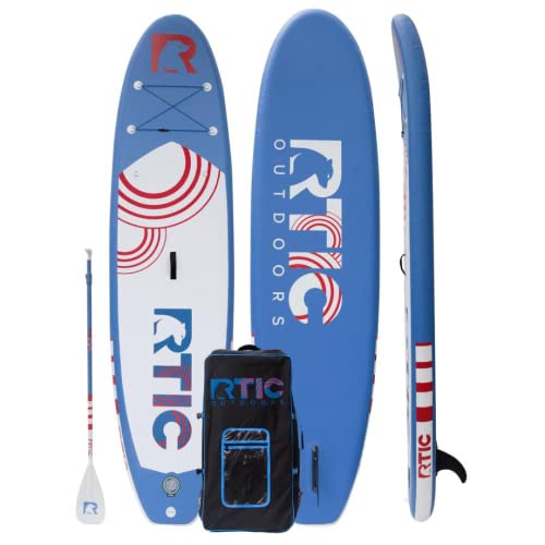 RTIC Inflatable Paddle Board 11' Stand Up Floatable Paddle Board for Adults, Men and Women, with Accessories - Air Pump, C...