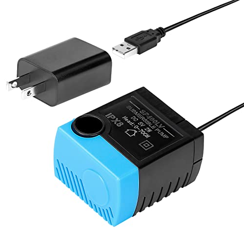 VinDox Replacement Pump for Pet Drinking Fountains - SP-400LV USB Replacement Pump with Adaptor-Compatible with Butterfly,...