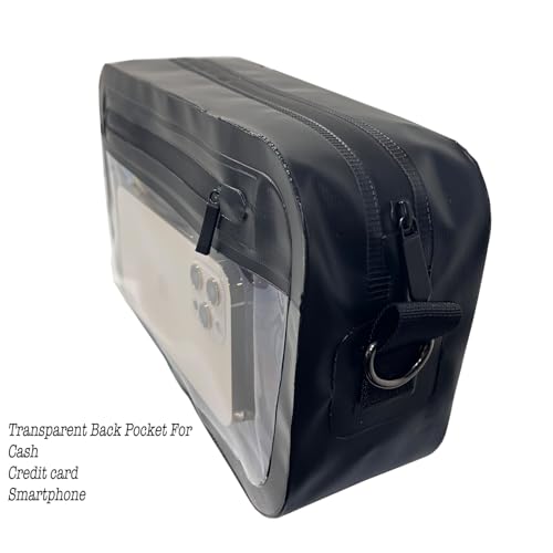 DRLOKPAK Stadium-Approved Clear Crossbody Bag Handbag–Reusable PVC Purse Pack for Events Concerts Festivals & Games