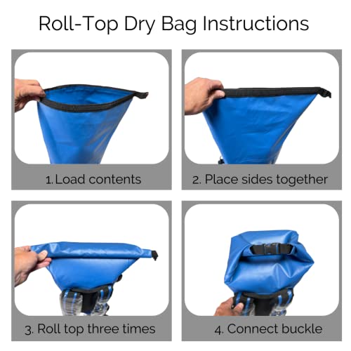 Malo'o 45L Waterproof Heavy Duty Backpack Dry Bags for Kayaking, Camping, Fishing, Hiking Daypack - Beach Accessories, Boa...