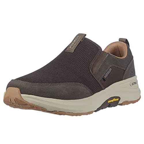 Skechers Men's Go Walk Outdoor-Athletic Slip-on Trail Hiking Shoes with Air Cooled Memory Foam Sneaker