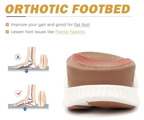 KuaiLu Womens Orthopedic Walking Sandals Ladies Recovery Sport Thick Athletic Cushion Outdoor Hiking Water Sandles Adjusta...
