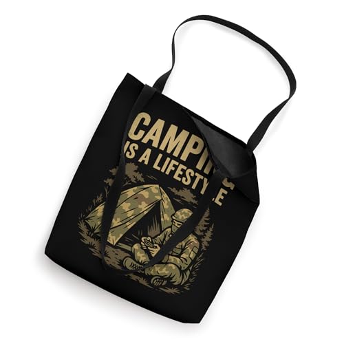 Camping Lifestyle Funny Outdoors Survival Gamer Humor Gaming Tote Bag