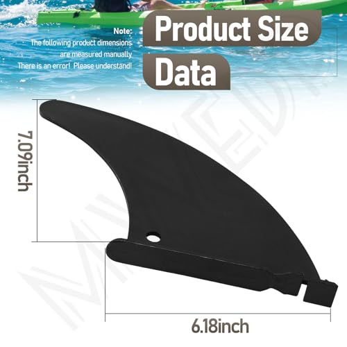 MWEDP 12181 Skeg Fin Rudder for Intex Inflatable Kayak Boats Challenger K1(68305EP), K2 (68306EP 68307EP), Excursion Pro (...
