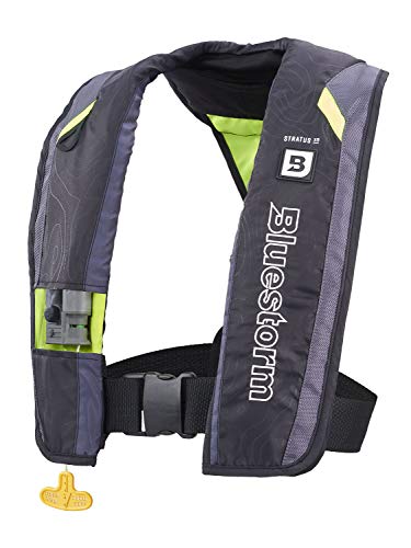 BLUESTORM Stratus 35 Inflatable Life Jacket PFD for Adults | US Coast Guard (USCG) Approved Automatic Self Inflating Life ...