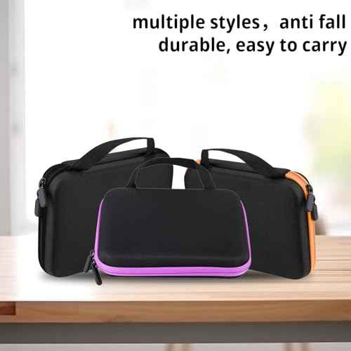 OUKENS 63 Slots Essential Oil Carrying Case, 1-3ml Hard EVA Shell Essential Oils Storage Organizer Bag with Foam Insert, Portable Peptide Case & Vial Holder for Aromatherapy, Travel, Home (Black)