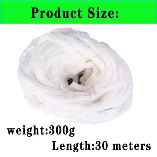 300g Pure Cotton Premium Beauty Coil - Organic Cotton Balls, Salon Roll - Super Soft, 100 Ft / 30 M for Professional Manicures and Everyday Household Use