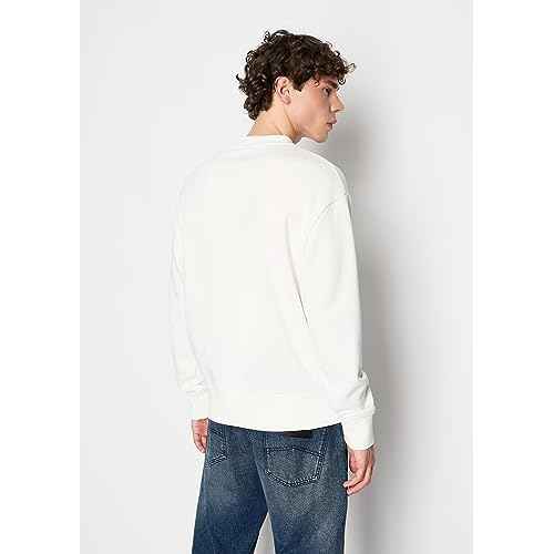 A£üX ARMANI EXCHANGE Men's Limited Edition We Beat as One Capsule French Terry Pullover Sweatshirt