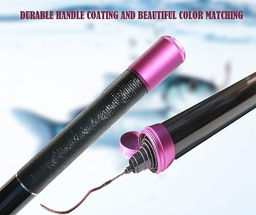 Carbon Fiber Telescopic Fishing Rod 26.6FT Portable Ultralight Fly Rod Tenkara Rods Collapsible Bass Crappie Full Kit Pock...