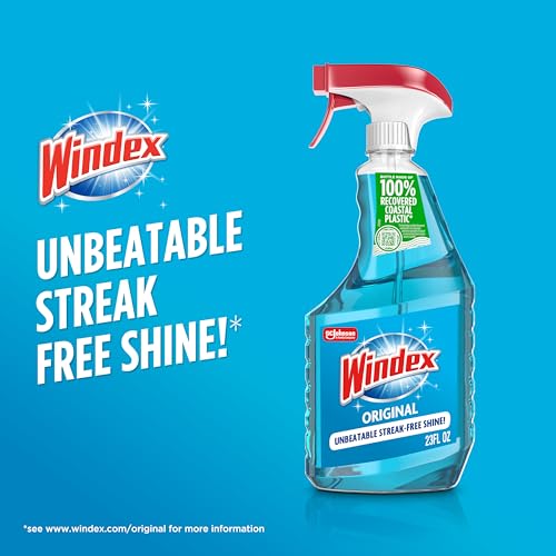 Windex Glass and Window Cleaner Spray Bottle, Packaging Designed to Prevent Leakage and Breaking, Surface Cleaning Spray, ...