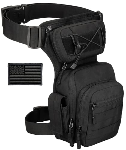 Protector Plus Tactical Drop Leg Bag Military Tool Gear Fanny Thigh Pack Utility Airsoft Motorcycle Cycling Waist Gear Pou...
