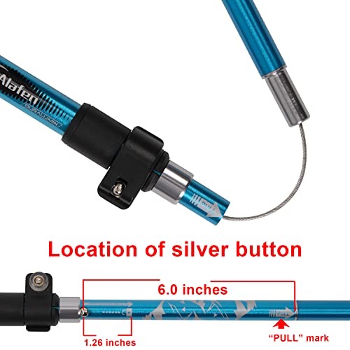 A ALAFEN Lightweight Collapsible Trekking Pole - 7075 Aluminum Adjustable Walking Stick for Hiking & Travel, Foldable Quic...