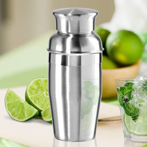 OGGI Mini Cocktail Shaker 10oz - Stainless Steel - Ideal Single Serve Martini Shaker, Great Small Size Suitable for Mini B...