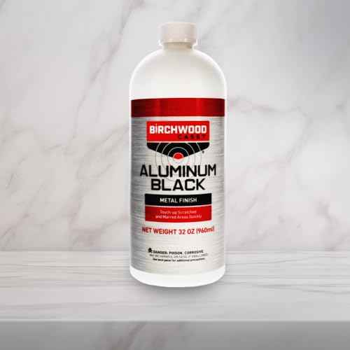 Birchwood Casey Fast-Drying Fast-Acting Aluminum Black Metal Finish for Restoring Scratched and Marred Areas, Gun Cleaning