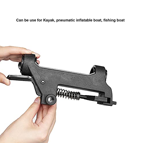 Motor Thruster Suspension Holder, 90° Rotation Plastic Motor Thruster Bracket Flexible for Kayak for Inflatable Boat