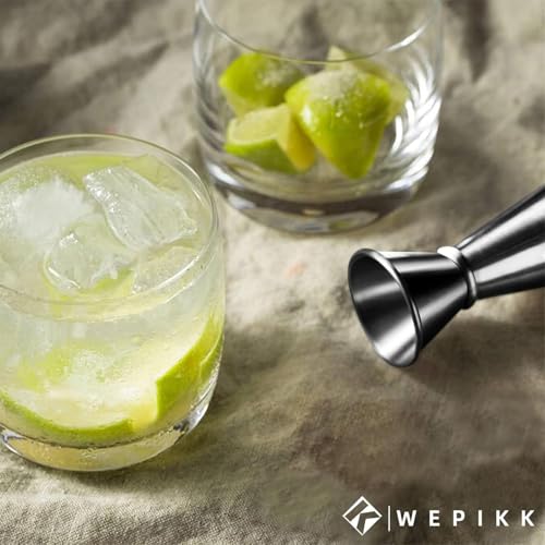 Wepikk Stainless Steel Cocktail Shaker Set, 24oz/750ml Bartender Kit Includes Strainer and Stir Stick for Home, Bar, Part...