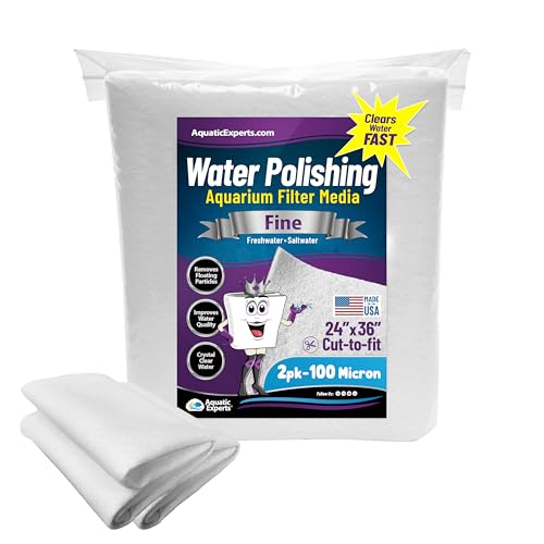 Aquatic Experts Aquarium Polishing Filter Pad, Water Polishing Pad for Aquarium Filters, Filter Floss for Fish Tank Filter...