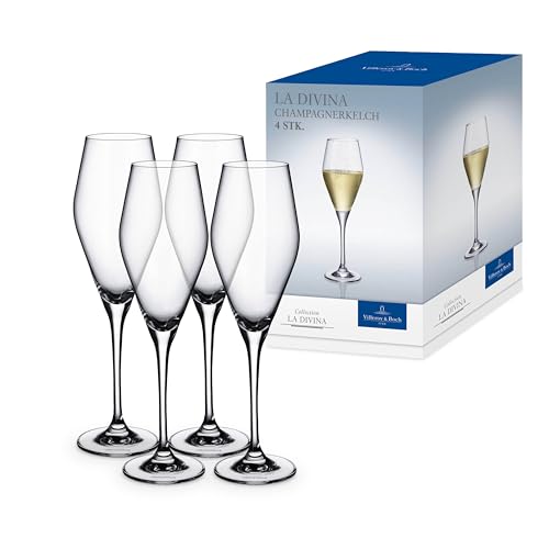 Villeroy & Boch La Divina Champagne Flute, Set of 4 Glass