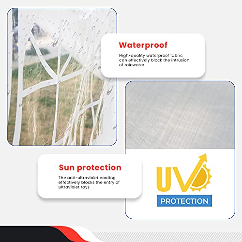 Canopy 10'x30' Party Tent Heavy Duty Outdoor Gazebo Wedding Party Tent with 8 Removable Sidewalls Waterproof UV Resistant ...