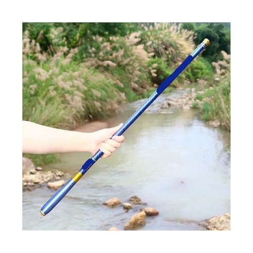 NIXWORTAL Fishing Rod Ultralight Freshwater Stream Hand Pole 2.7/3.6/4.5/5.4/6.3/7.2 Meters Carbon Fiber Pattern Telescopi...