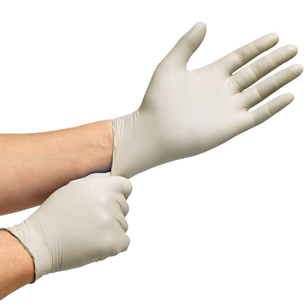 Inspire Exam Grade Powder & Latex Free Stretch Vinyl Gloves, Medium, 100 Count, White