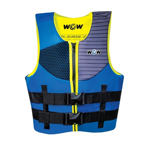 Wow Sports Kids Life Jacket, US Coast Guard Approved Life Vest for Fishing, Kyaking, & Boating PFD
