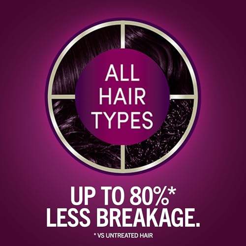 Schwarzkopf Keratin Permanent Hair Dye Cream, 1.9 Rich Caviar, Professional Quality Color for Up to 100% Gray Coverage, Bond Enforcing System