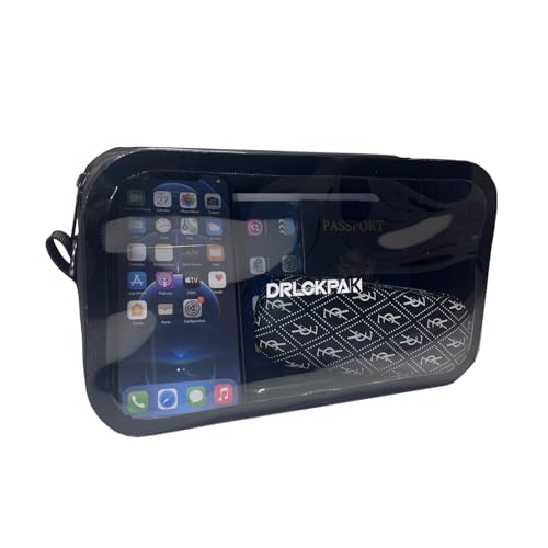 DRLOKPAK Stadium-Approved Clear Crossbody Bag Handbag–Reusable PVC Purse Pack for Events Concerts Festivals & Games