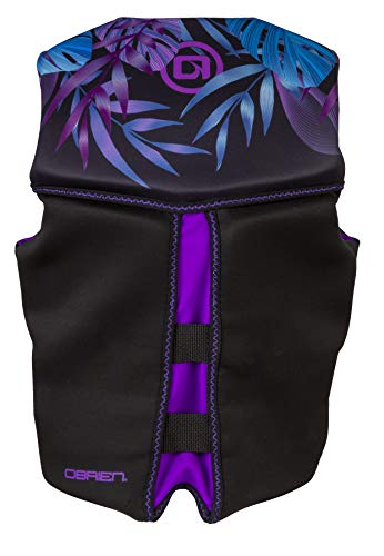 O'Brien Women's Flex V-Back Neoprene USCGA lfie Jacket for Watersports, Boating, PWC, Swimming & Paddle