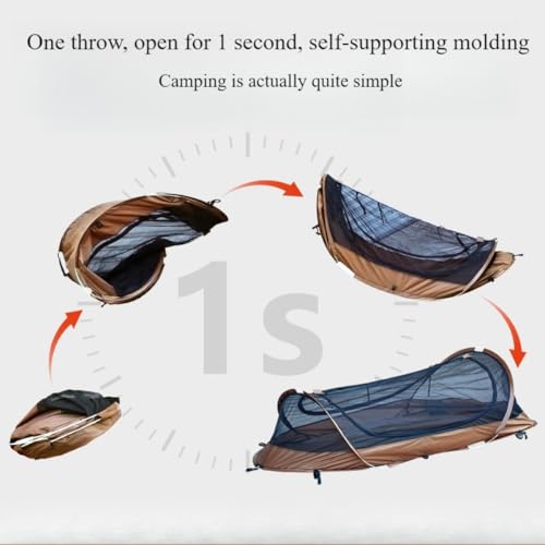 TGpao Waterproof Ultralight Backpacking bivy Tent | Freestanding 1-Person Tents for Camping/bivy/Hiking |，pop up Tent, Mos...