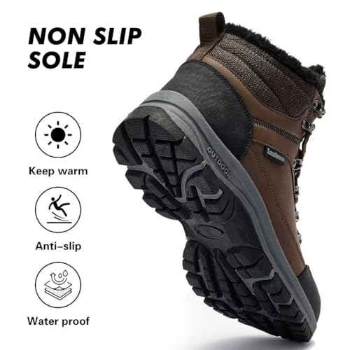 Water Resistant Boots for Woman Warm Comfortable Trail Non-Slip Camping Snow Hiking Boots