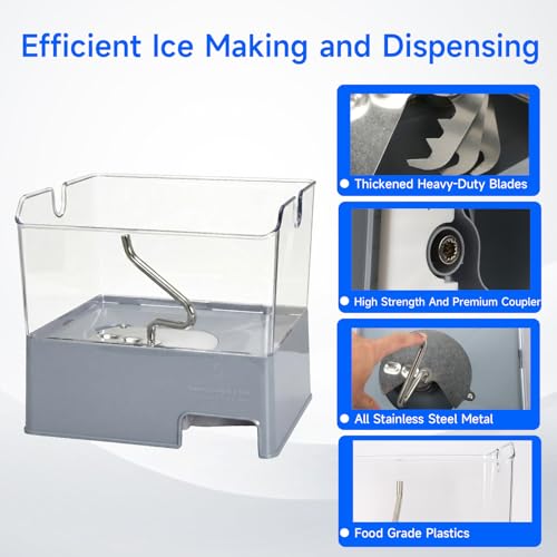 ColleRain W11129522 Refrigerator Ice Bin Compatible with KitchenAid Ice Bucket Replacement, W10564750 Ice Bucket Assembly ...