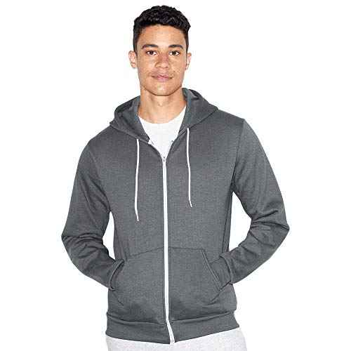 American Apparel Men's Flex Fleece Long Sleeve Zip Hoodie