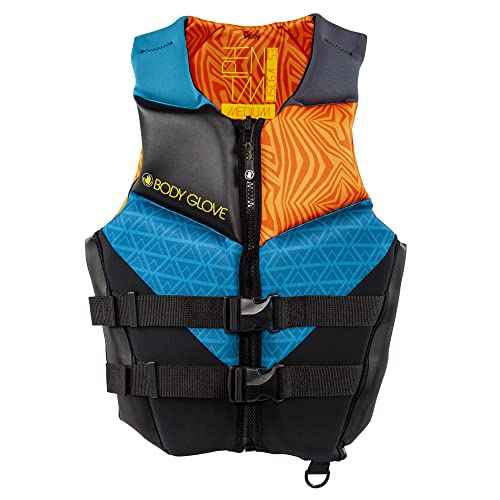 Body Glove Phantom Youth USCGA PFD Life Vest-ORG/BLU-Youth