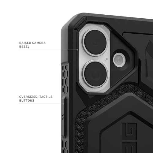 URBAN ARMOR GEAR UAG Designed for iPhone 17 Case Monarch Pro - Compatible with MagSafe Military Grade Protective Cover, Kevlar Black